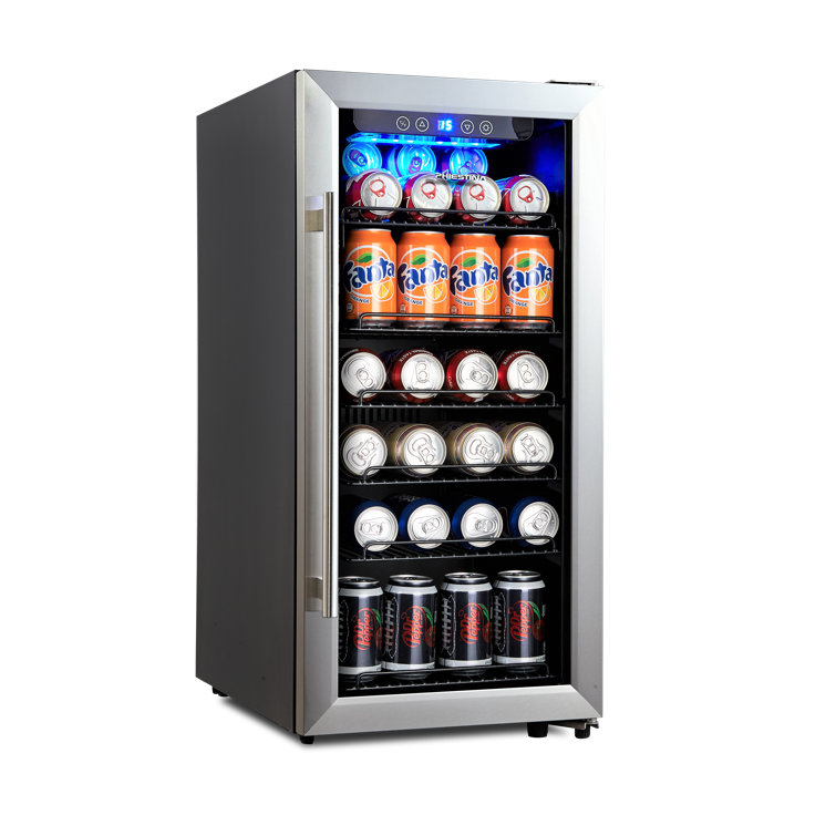 Phiestina 106 Cans (12 oz.) Freestanding Beverage Refrigerator